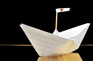 Paper pirate ship